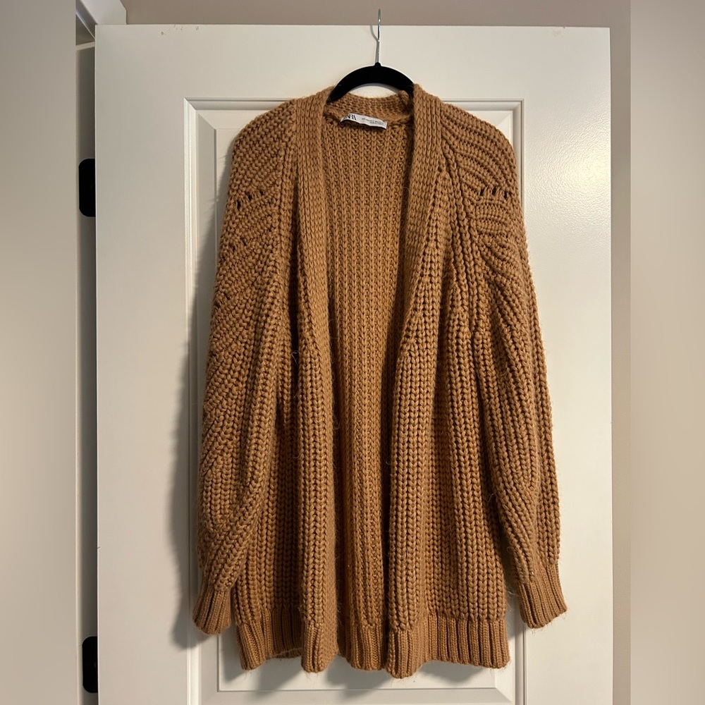 Zara knit cardigan sweater
